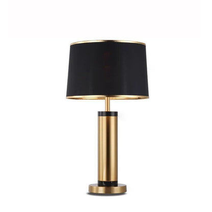 Contemporary Metal Shade 1-Light End Table Lamp