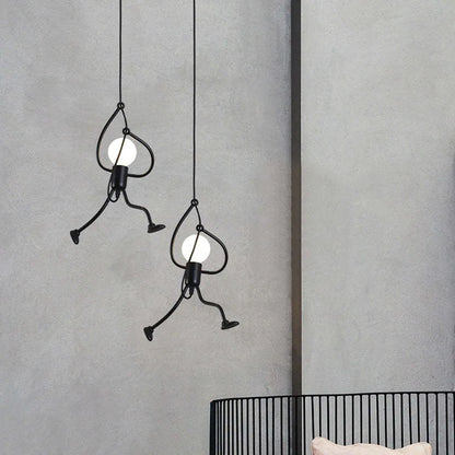 Sleek Chrome Hanging Ceiling Lamp