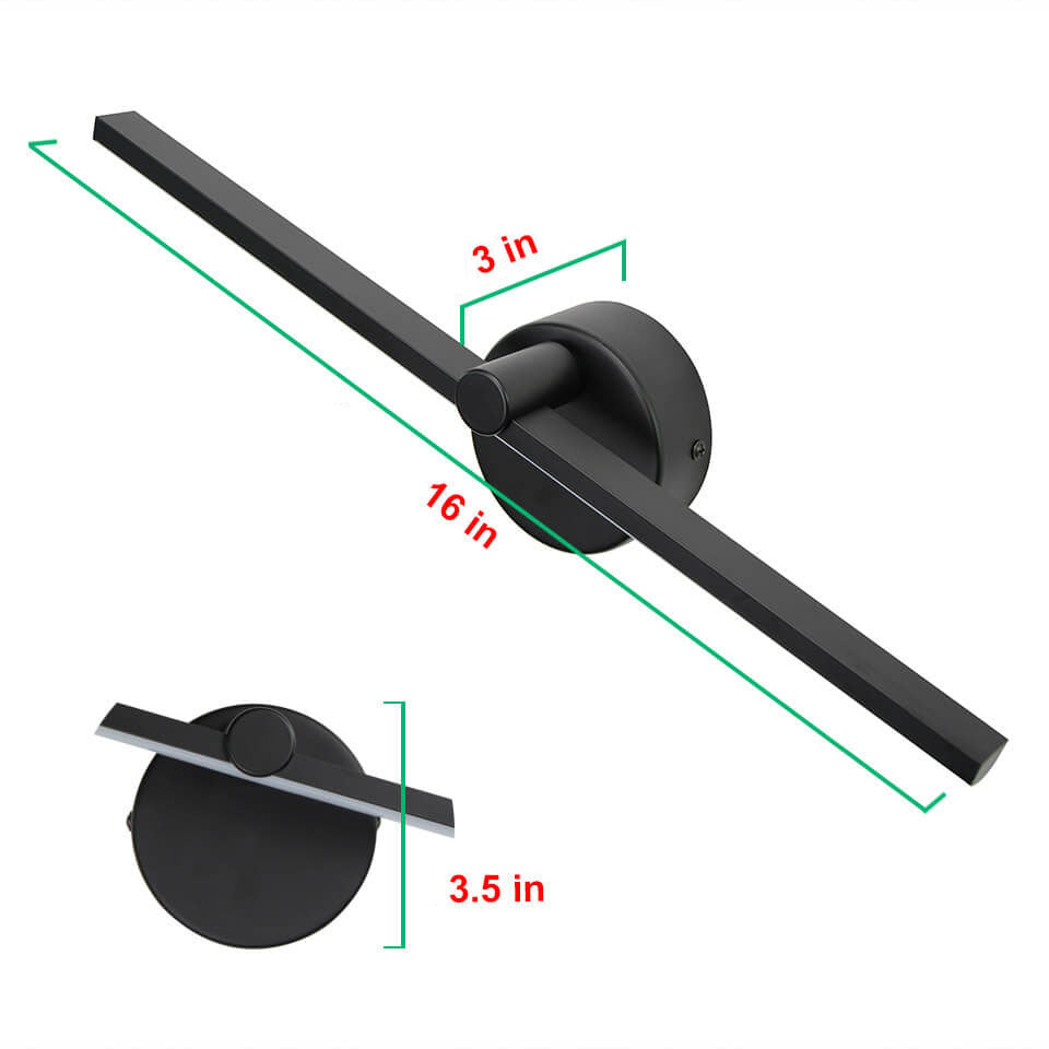 Slim Aluminium LED Bathroom Wall Light Lamp