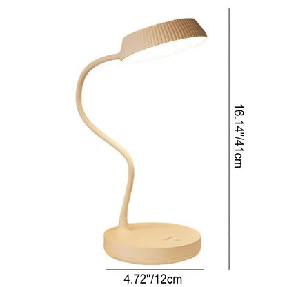 Simple Round LED Desk Lamp with USB Port