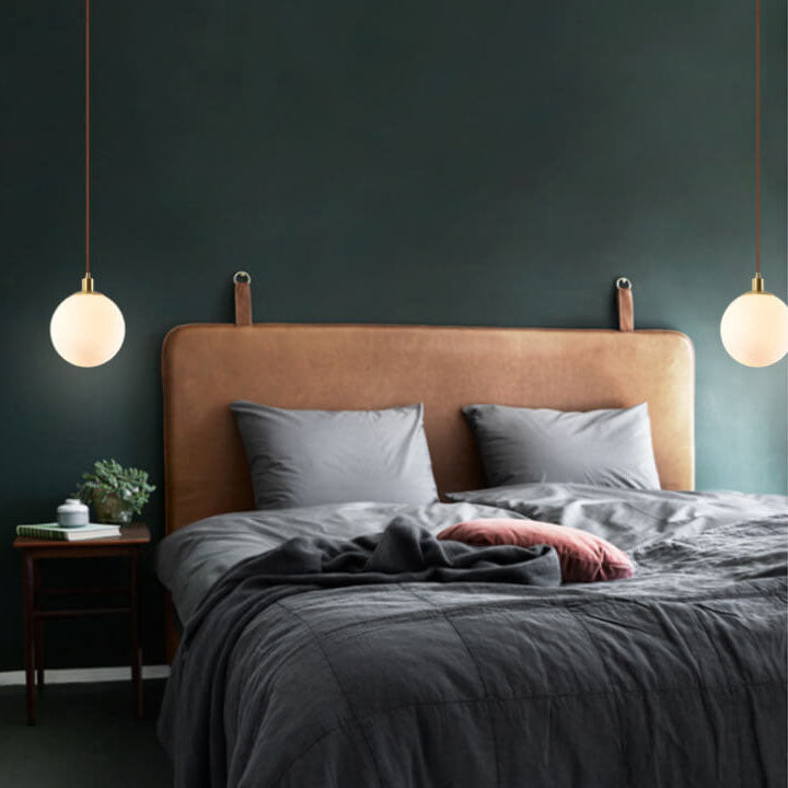 Elegant Glass Pendant Light Adjustable Gold Finish