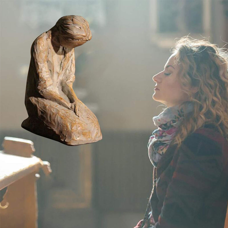 Inspirational Praying Woman Figurine Sculpture