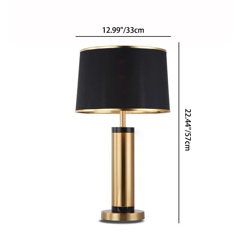 Contemporary Metal Shade 1-Light End Table Lamp - Cofik