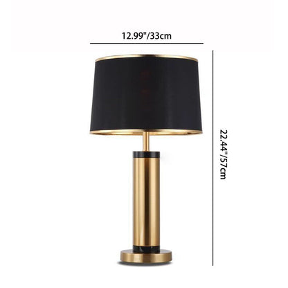 Contemporary Metal Shade 1-Light End Table Lamp - Cofik