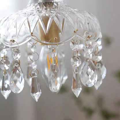 Elegant Crystal Pendant Light GoldFinish