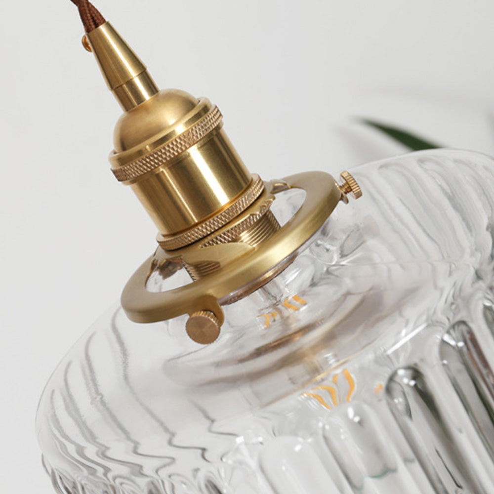 Vintage Style Single Glass Pendant Lamp
