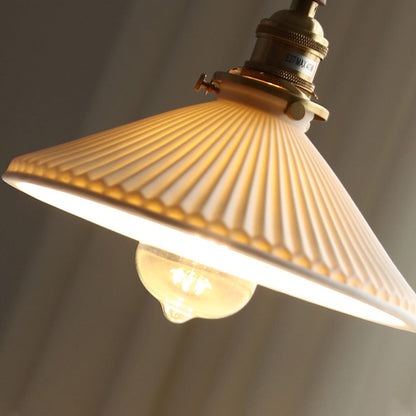 Vintage Style Ceramic Hanging Lamp For Home