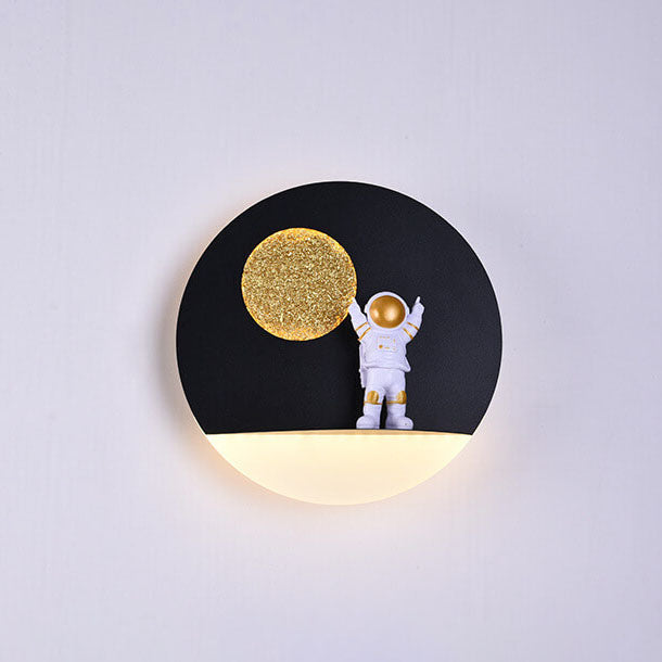 Modern Space Theme Round LED Wall Lamp
