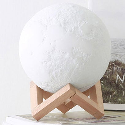 Compact Portable 3D Moon LED Desk Lamp