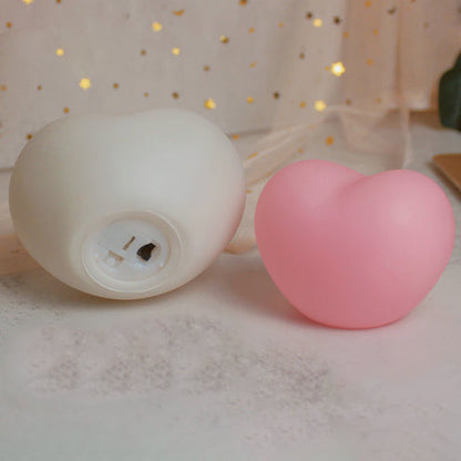 Soft Heart Table Lamp Warm LED Nightlight