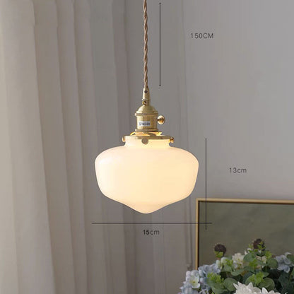 Vintage Style Glass Pendant Lighting Fixture