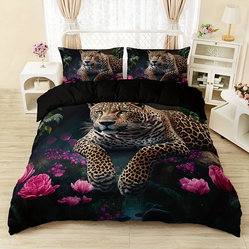 Elegant Floral Print 3-Piece Bedding Set - Cofik
