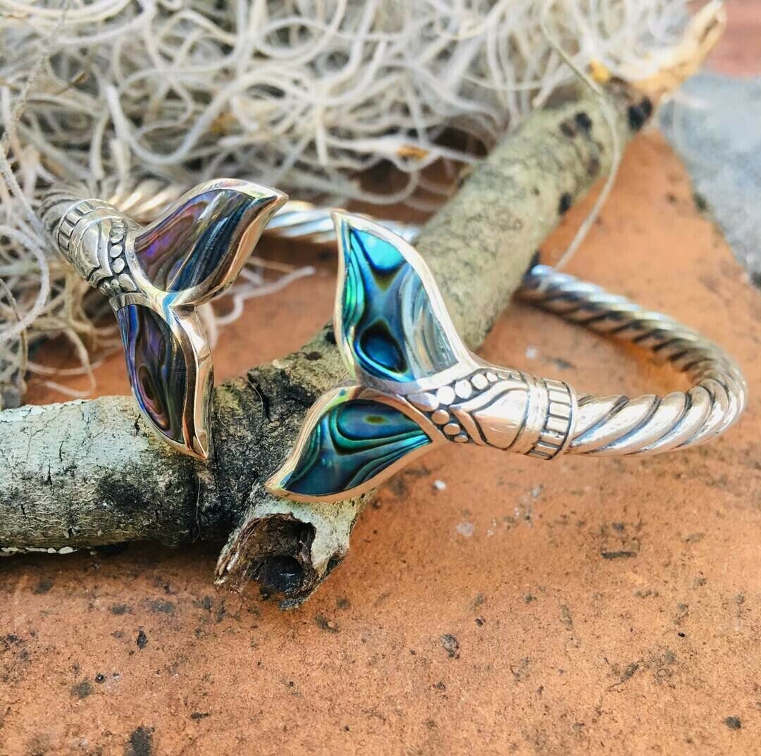 Oceanic Pearl Mermaid Scale Bangle Bracelet