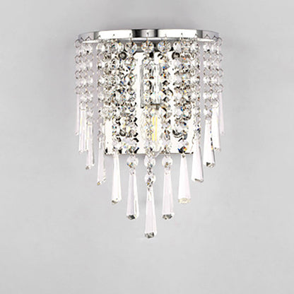 Elegant Crystal Stainless Steel Wall Lamp