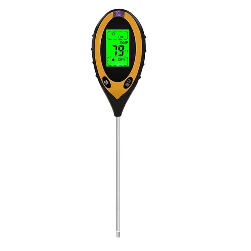 4-in-1 Garden Soil Tester: pH, Water, Temp, sunlight