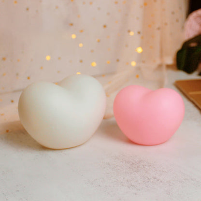 Soft Heart Table Lamp Warm LED Nightlight