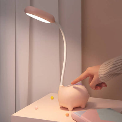 Colorful LED Table Lamp with Fun Dinosaur Eye Protection