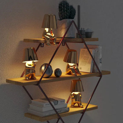 Small Vintage Bronze Desk Lamp
