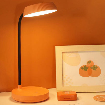 Simple Round LED Desk Lamp with USB Port