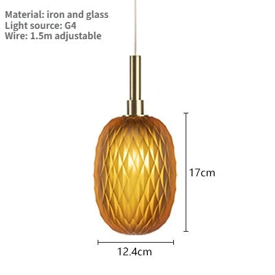 Colorful Glass Globe Hanging Lamp