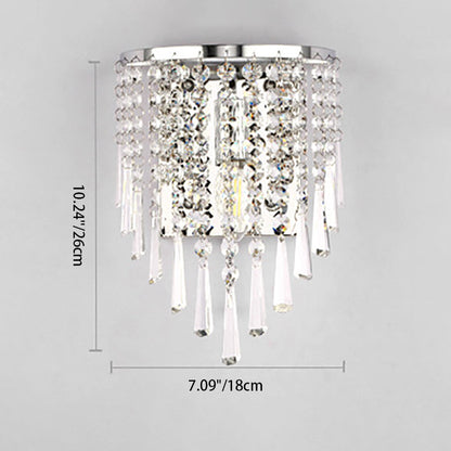 Elegant Crystal Stainless Steel Wall Lamp