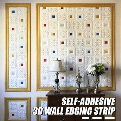 Eco-Friendly Self-Adhesive 3D Wall Trim