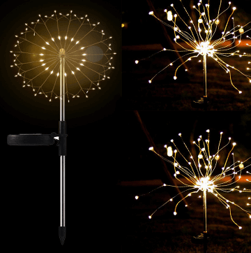 Outdoor Solar String Lights Copper Wire Fairy Lights