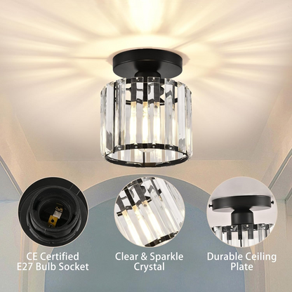 Luxurious Sparkling Crystal Ceiling Light