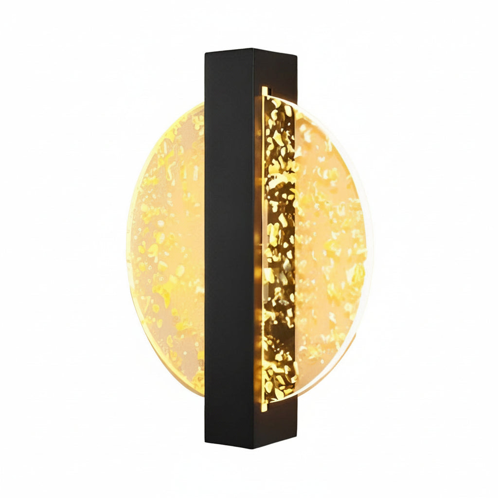 Contemporary LED Wall Light – Sleek Glass Bedroom Sconce