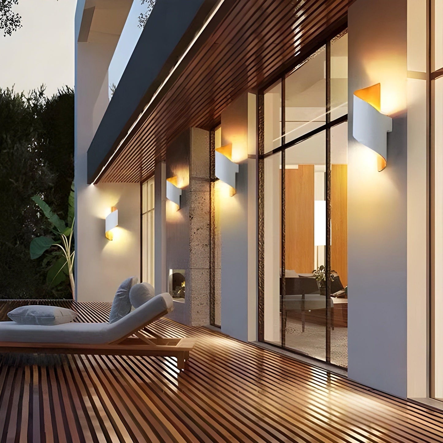 Modern Spiral LED Outdoor Wall Light