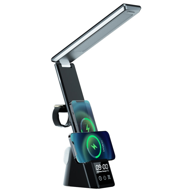 Table Lamp with Fast Wireless Charging