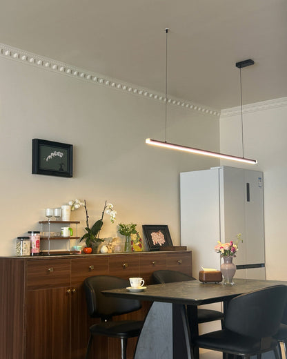 Sleek Metal Kitchen Island LED Pendant Light