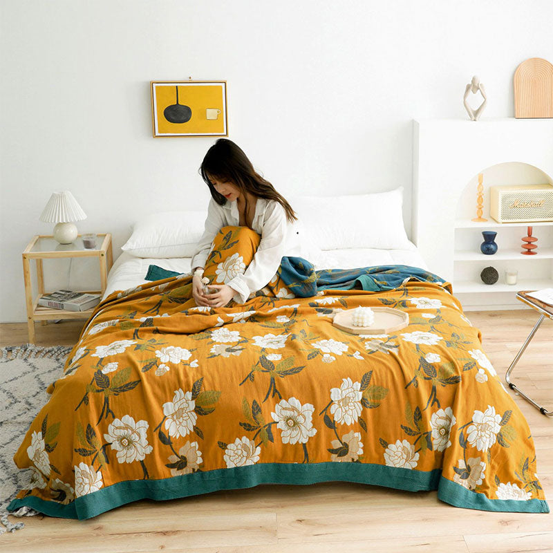 Comfy Vintage Floral Reversible Quilt