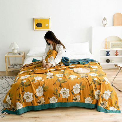 Comfy Vintage Floral Reversible Quilt