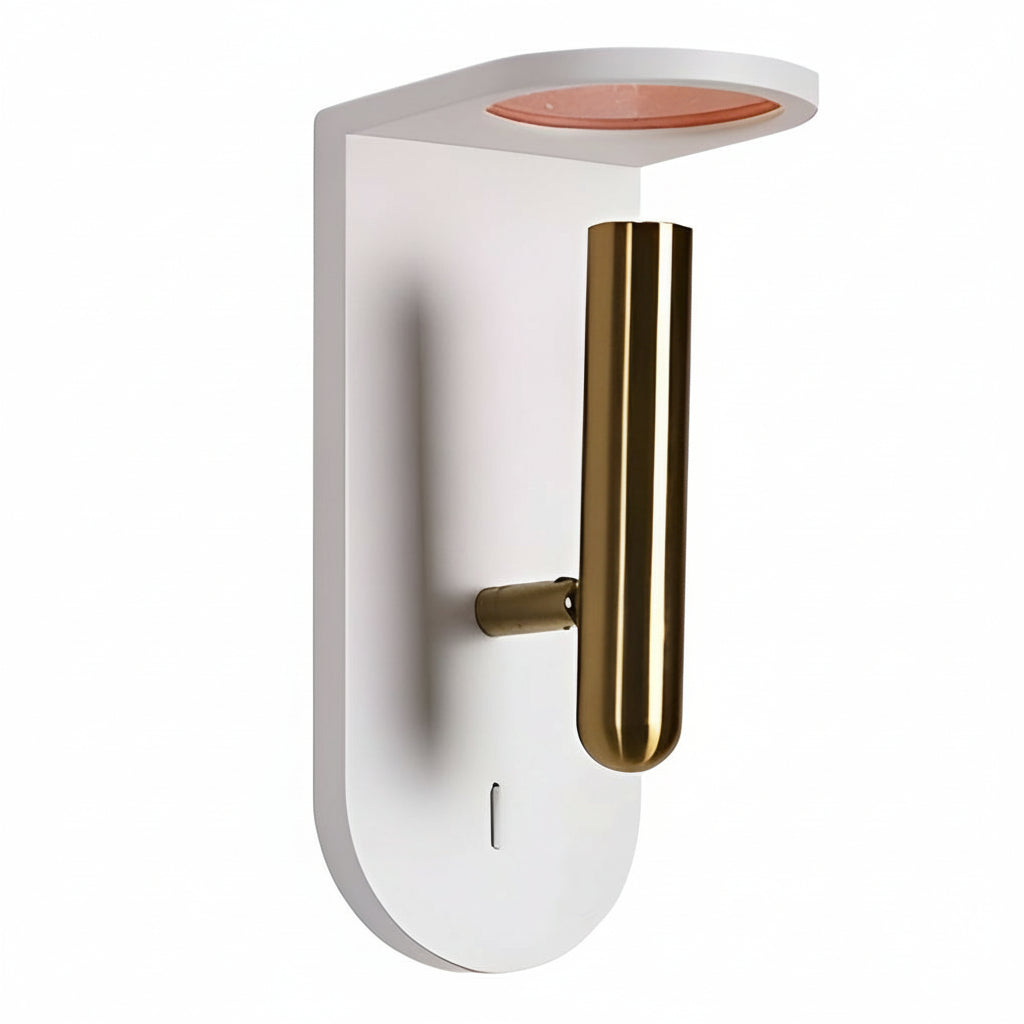 Warm Flame LED Wall Light - Adjustable Slim Metal Sconce