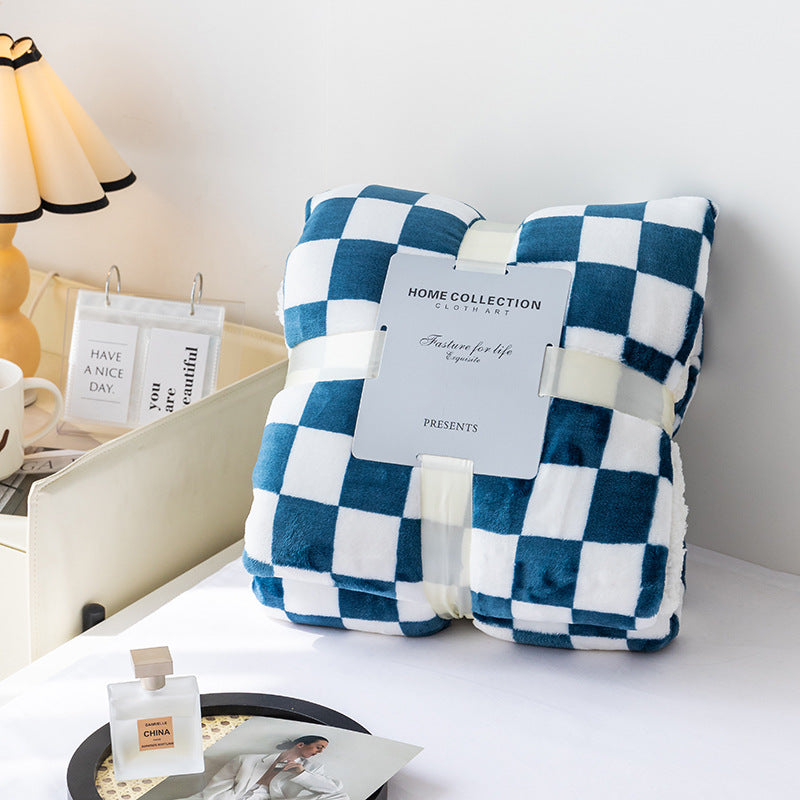 Cozy Plaid Throw Blanket for Home Decor