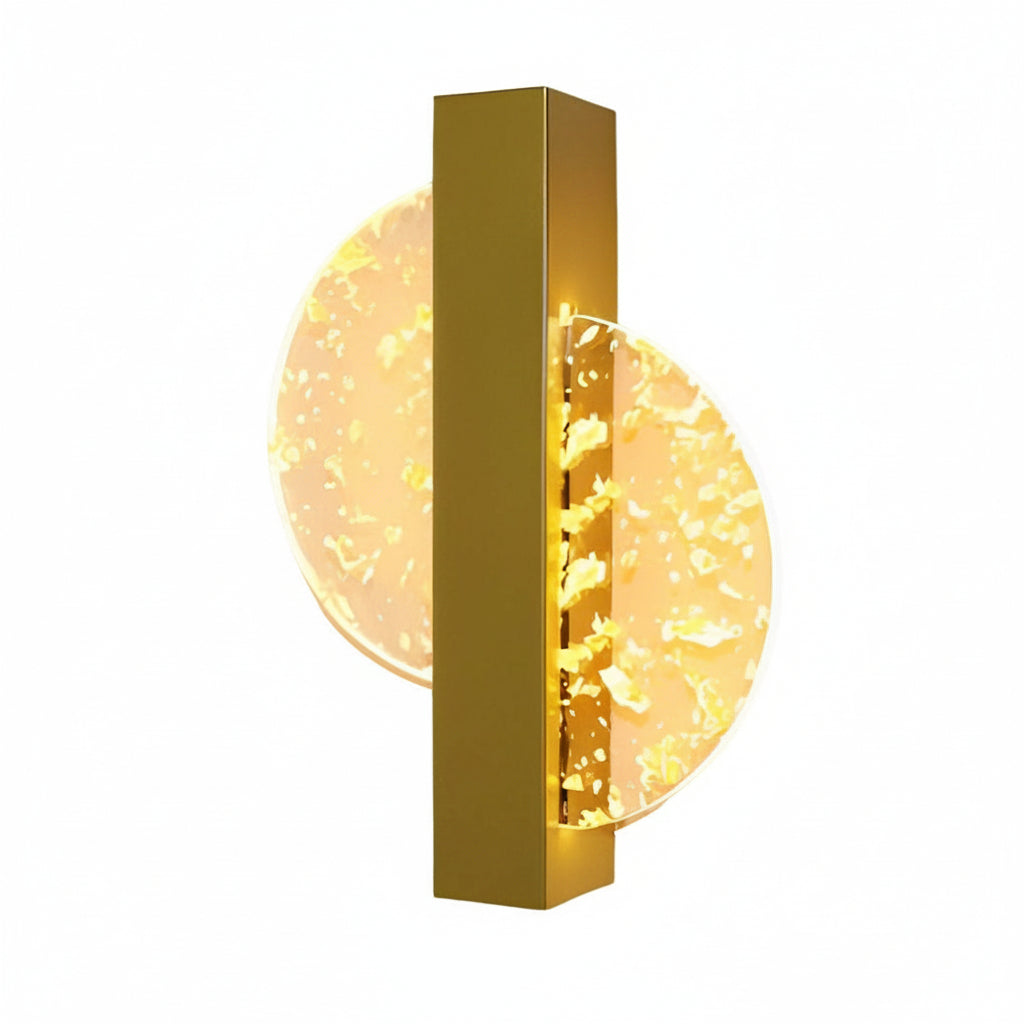 Contemporary LED Wall Light – Sleek Glass Bedroom Sconce