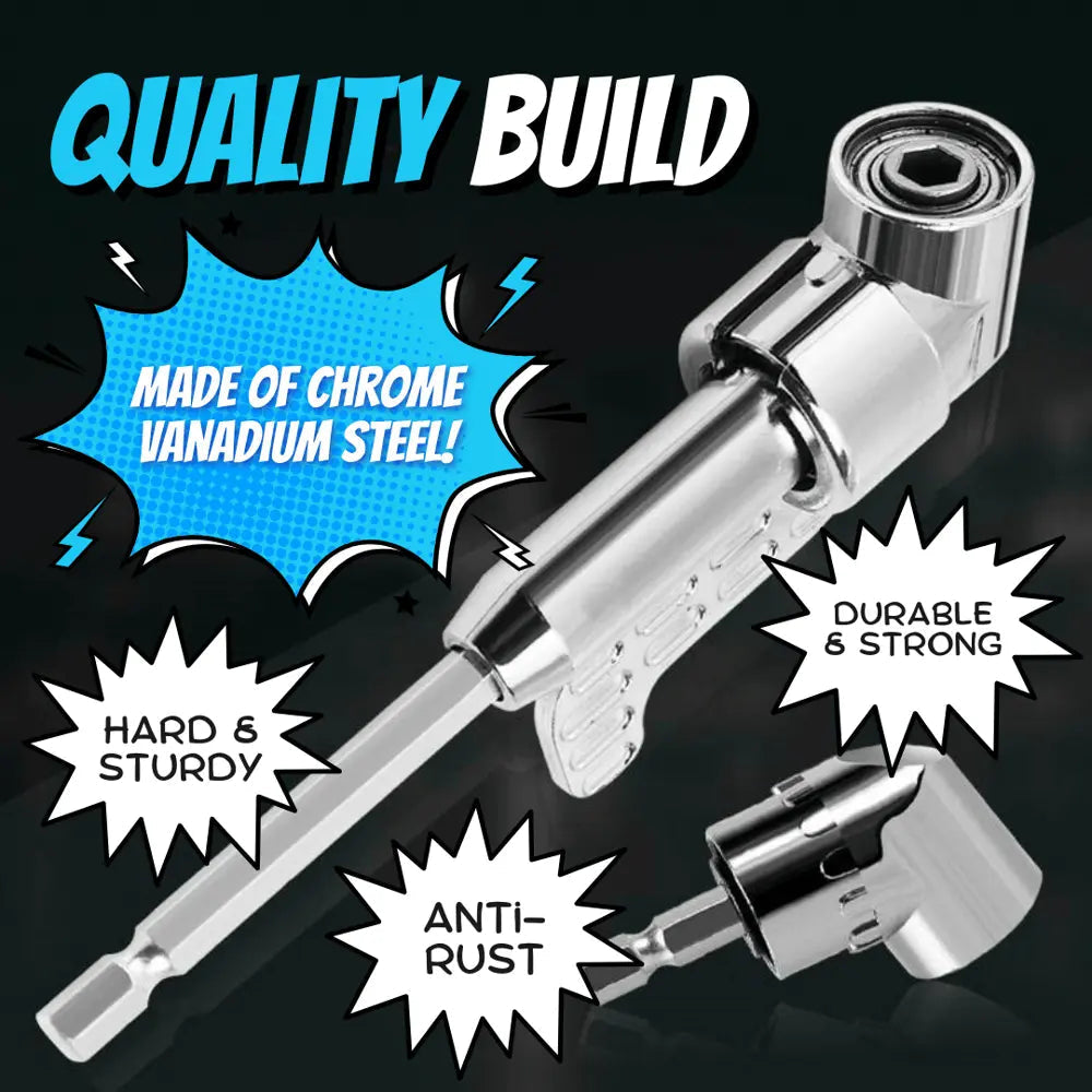 Right Angle Drill Attachment with Magnetic Grip Set