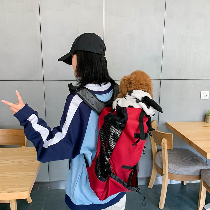 Pet Hiking Backpack - Durable Dog Carrier with Pockets