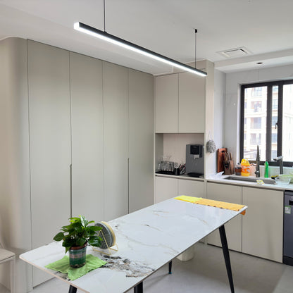 Sleek Metal Kitchen Island LED Pendant Light