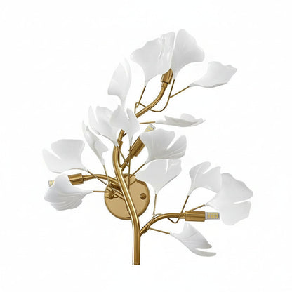 Rustic Metal Leaf Dimmable LED Wall Light