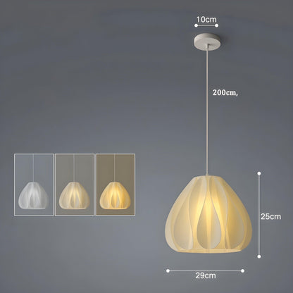 Beautiful 3D Printed Floral Pendant Lamp