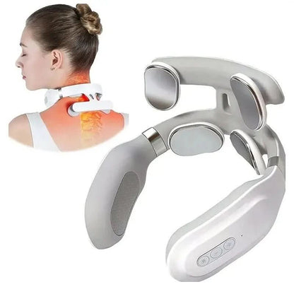 Relaxing 4-in-1 Neck Massager with Heat Therapy - Cofik