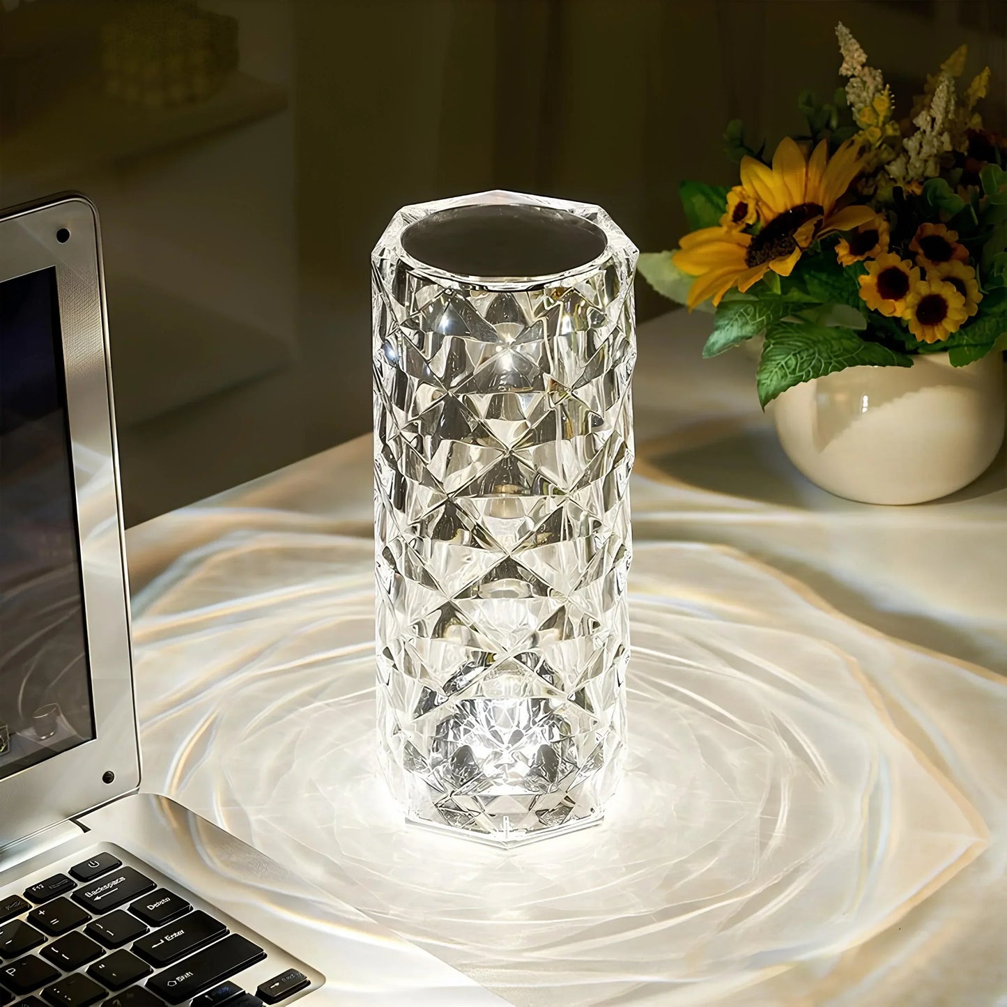 Touch Control Glass Desk Lamp
