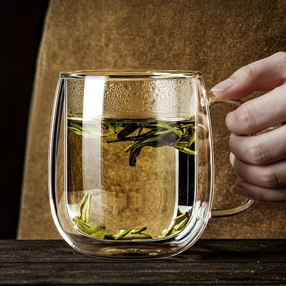 Insulated Double Layer Glass Coffee Mug
