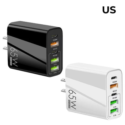Compact 6 Port Fast USB Charger Adapter