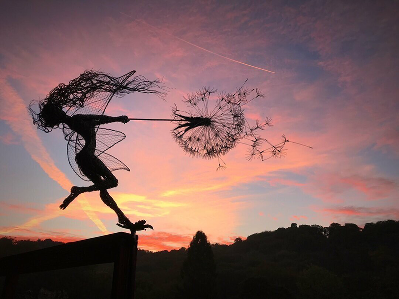 Whimsical Outdoor Garden Decor Statue
