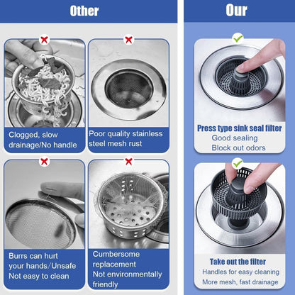 Improved Kitchen Sink Basket Drain Strainer