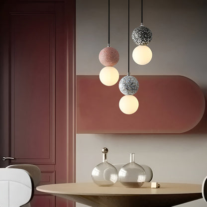 Round Glass Pendant Light