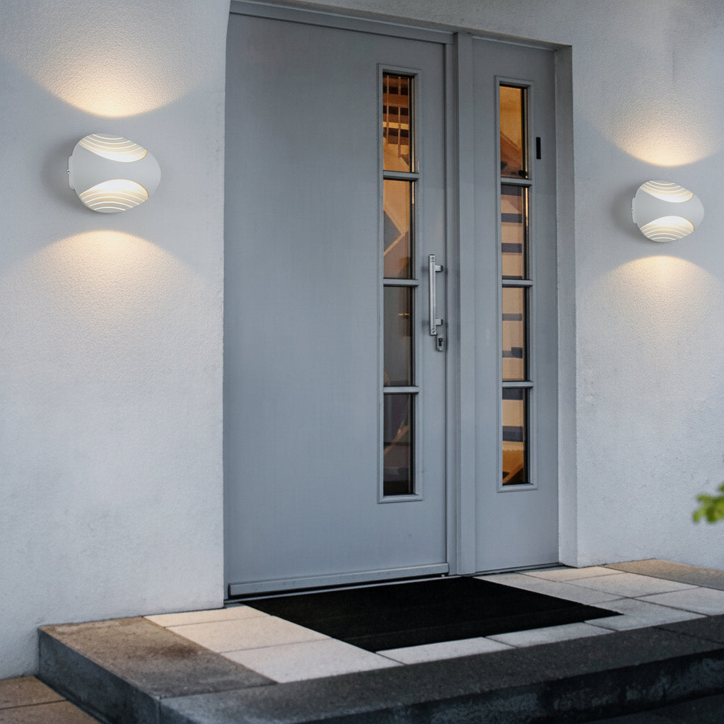 Outdoor LED Wall Light Waterproof Aluminum White Sconce - Cofik